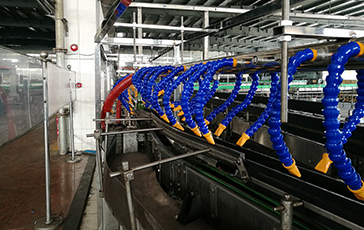 NG娛樂風刀為東莞雪花解決酒瓶吹干案例